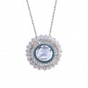 Polki Uncut Diamond & Mini Pearl Enameled Pendant Necklace