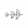 Diamond Solitaire Double Halo Stud Earrings
