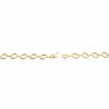 Diamond Halo Leaf Link Tennis Chain Necklace