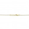Diamond Baguette Halo Pendant Cable Chain Necklace