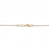 Diamond Baguette Halo Pendant Cable Chain Necklace