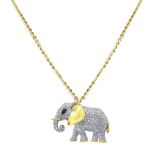 Diamond Pave Lucky Elephant…