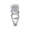 Diamond Marquise Multiple Halo Anniversary Ring