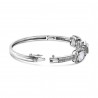 Polki Uncut Diamond Halo Chain Link Bangle Bracelet