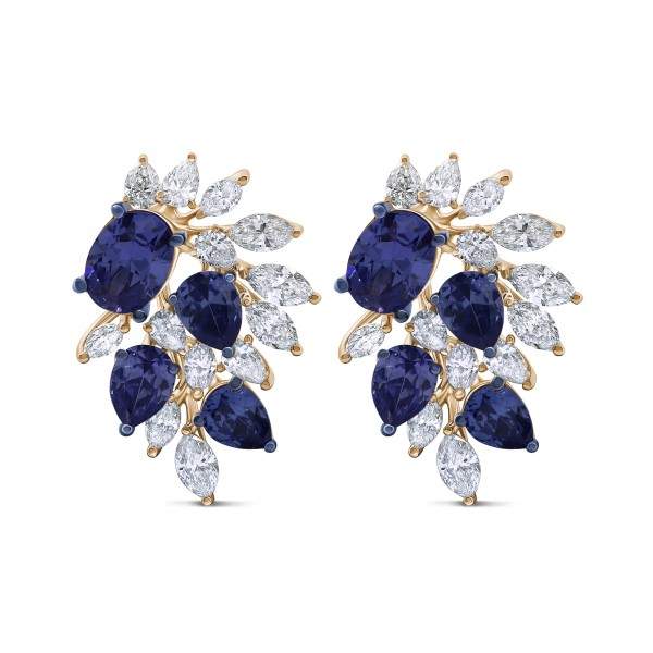 Sapphire & Diamond Flower…