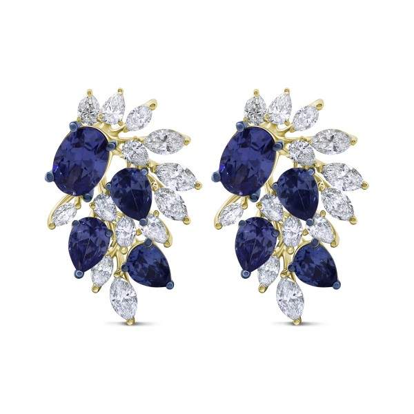 Sapphire & Diamond Flower…