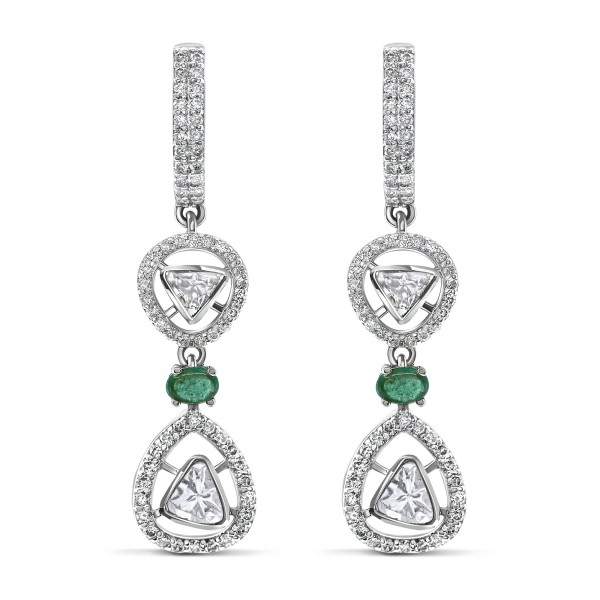 Polki Uncut Diamond & Emerald…