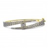 Diamond Lattice Bangle Bracelet