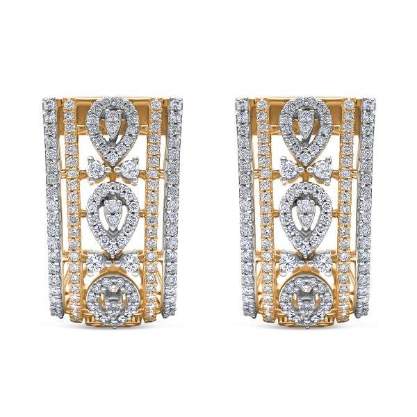 Diamond Vintage Lace J-Hoop…