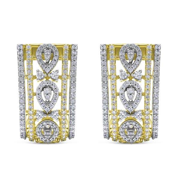 Diamond Vintage Lace J-Hoop…