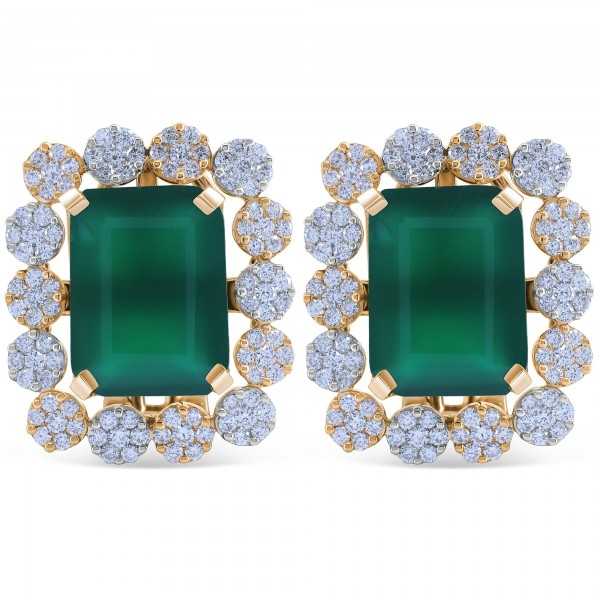 Simulated Emerald & Diamond…