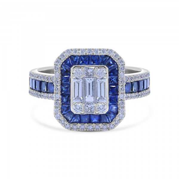 Diamonds & Blue Sapphire…