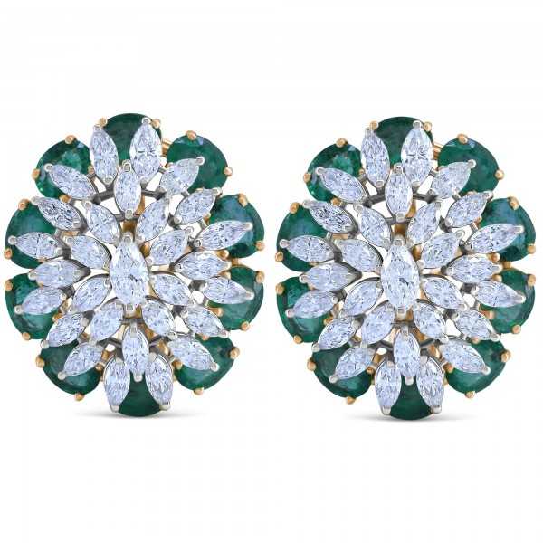 Diamond Marquise & Emerald…
