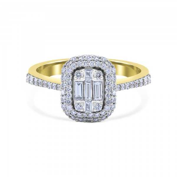 Diamond Elongated Art Deco…