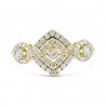 Diamond in Motion Double Halo Engagement Ring